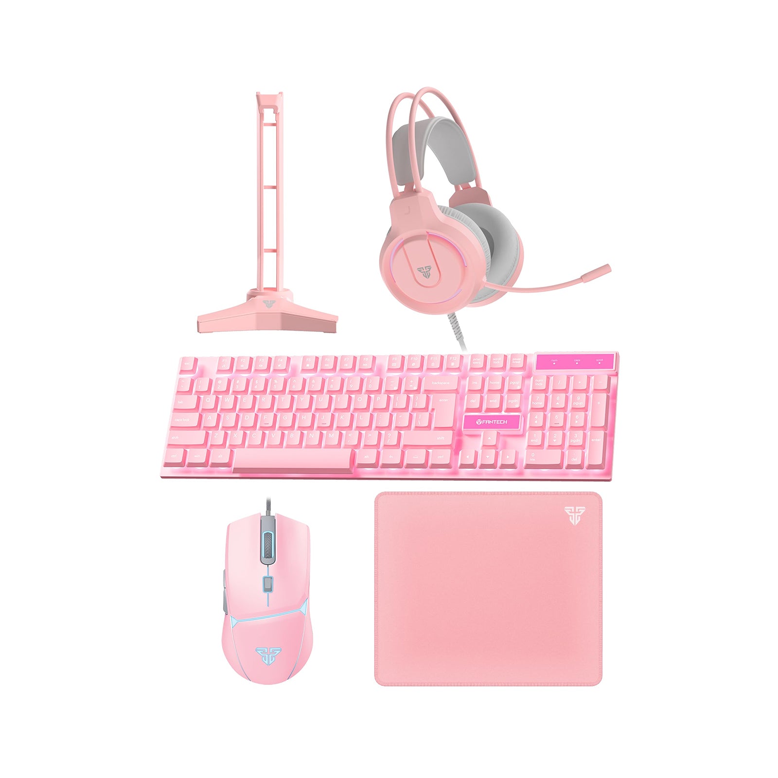 Fantech P51 Gaming Set 5in1 The Essential Game Bundle Pink FANTECH